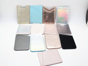 Hot selling POCKET CARD MINI MOBILE PHONE case 3M leather CREDIT CARD HOLDER