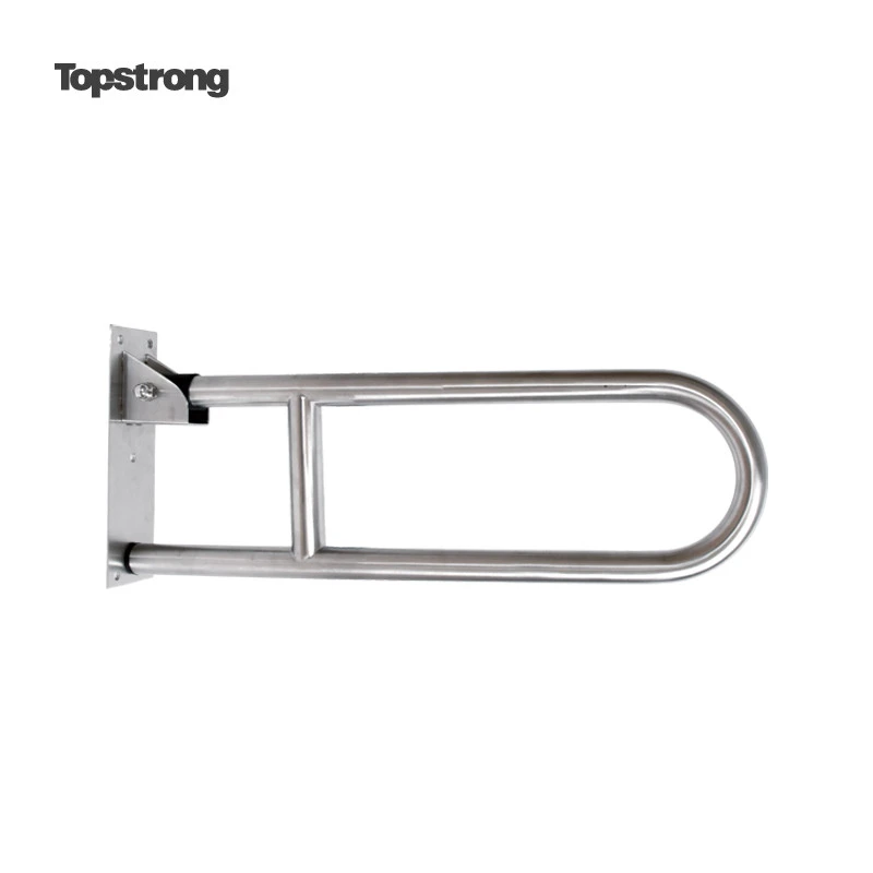 Hot selling stainless steel toilet and bathroom safety flip up folding grab bar grab rail handrail for disabled erldely handicap