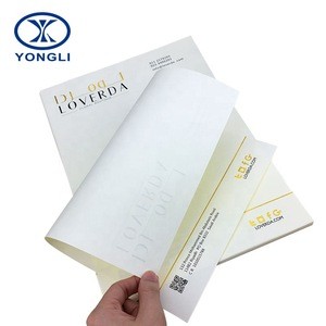 Hot stamping A4 Size Paper Customized Logo Printing Letter Pad