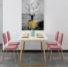 hotel gold stainless steel mirror glass top wedding dining table