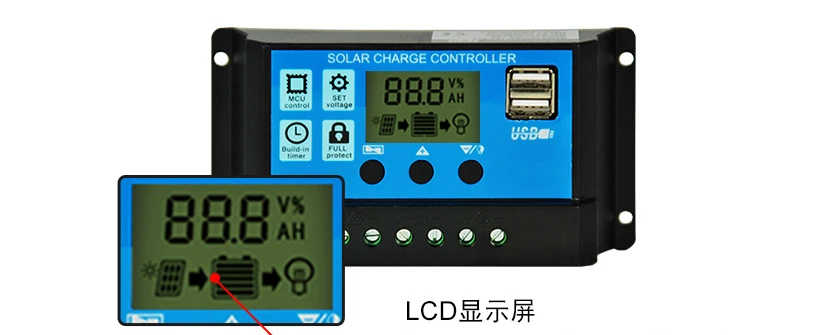 HotSale Good Quality PWM Solar Charge Controller 10A 30A