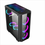 Hotsales Wider Thinker ATX Computer Middle Tower Gaming Case ARGB RGB LED Cooling Fans Full Tempered Glass Window Panel