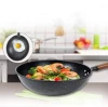 Household Non Stick Pan Set Wok Frying Pan Soup Pot Three Piece Set Of Wheat And Rice Stone Suitable For Gas Stove