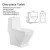 Import HP-2010 one-piece toilet sanitary ware ceramic made and metal parts for bathroom from China
