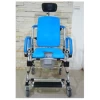 HS6007 Reclining shampoo commode chair With Backrest Able to Recline Backwards-blue color