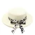 Import HT-1455 Hot Selling Classic Women Panama Plain Straw Beach Hats Bow Knot Ladies Straw Fedora Hat from China