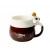 Import HT300019  Lovely Cat and fish Handle Mugs Cup Creative Ceramic Coffee Tea Milk Drinkware from China