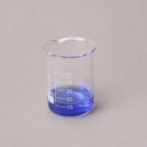 Huaou 50ml graduated low form glass beaker supplier