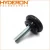 Import Hyderon wholesale round nylon base leveling feet for furniture legs screw on adjustable glides from China