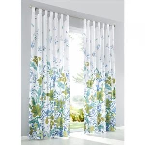 i@home flower digital design curtains for window ,oeko certificate for polyester curtain