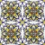 Import In stock interior wall decoration mix color   flower  pattern  tile 100x100mm colored glaze ceramic mosaic tile art tile from China