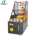 Indoor kids coin operated arcade street shooting basketball game machine for sale