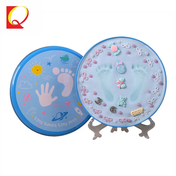 Infant Gift Set DIY Paydough Clay Toy Baby Hand Foot Print