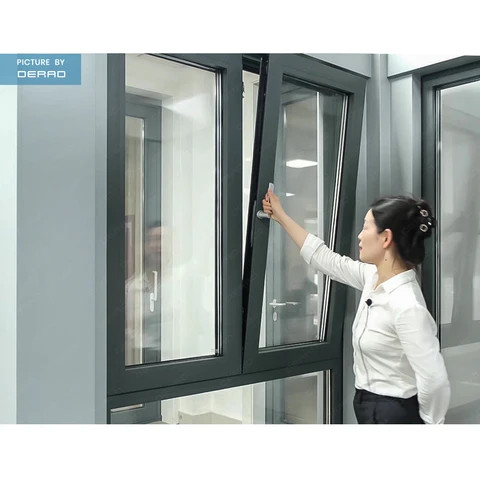 Buy Inward Opening Casement Windows Hotel Public Office Custom Aluminum ...