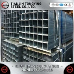 Iron GI / pre-galvanized hollow section square iron / steel pipe / tube