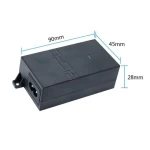 JideTech Injector 2-Port POE Switch With Metal For 48V 15.4W