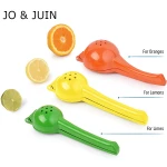 JO&JUIN Lemon Squeezer Hend Held Juicer Double Bowl Metal Lemon Lime Squeezer Manual Orange Citrus Press Juicer Squeeze Kitchen