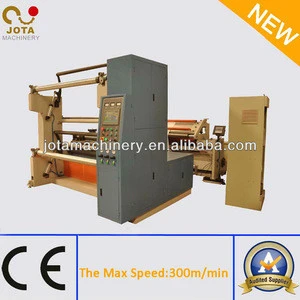 Jumbo Roll BOPP,PVC,PET,PE Adhesive Tape Roll Cutting Rewinding Slitting Machine