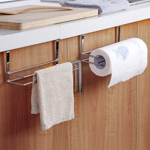 Jutye bathroom  kitchen Stainless Steel toilet  Hanging Paper Roll Towel Holder Under Cabinet