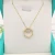 Import Karat Solid Gold Chain Real Diamond Jewelry Pendent Necklace Women Jewelry Wholesale Rose Gold 18k Pure Pendant Necklaces Trendy from China
