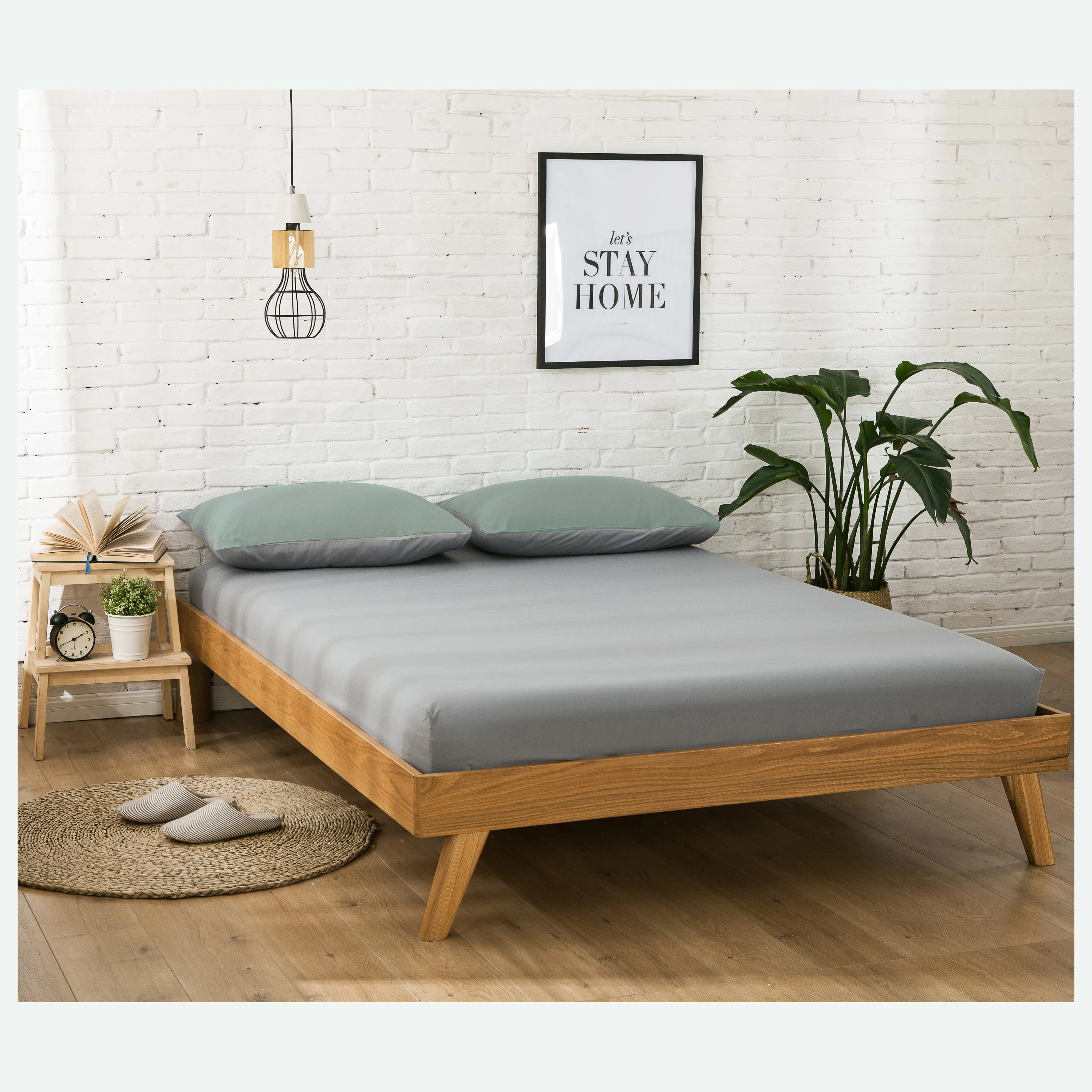 King Size Sheet Set - solid color 1800TC Wrinkle Free Microfiber Bed Sheets /Bed line /bedding set