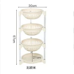 Kitchen sink PP Home Storage organizer Wire Hanging Rack Trolley Fruit Holder bathroom Laundry Basket Household vegetable stand