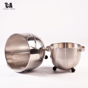 Kitchen Storage Baskets Cabinet Accessories Metal Organizer Style Surface stainless steel Material Origin Iron
