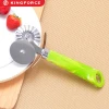 Kitchen Utensils Pizza Tools double headed blade stainless steel small pizza slicer with plastic handle