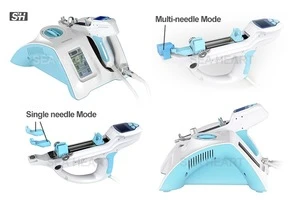 Korea imported 4 in 1 multi - needle + single needle water mesotherapy injectors gun with vacuum &amp; Filter