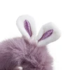 Korean spring new style plush rabbit ears cute headband gold classic fashion hair accessories face wash makeup headband