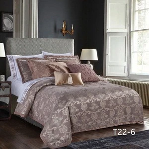 KOSMOS luxury modern design microfiber bedding sets solid color queen comforter