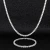 Import KRKC Pink Rose Gold Silver CZ Diamond Stainless Steel Tennis Necklace Women Chokers Men Tennis Chain Necklace for Women from China