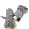 Lady Dressing Top Fit Fingerless Wholesale Cycling Winter Mitten Glove For Smartphone