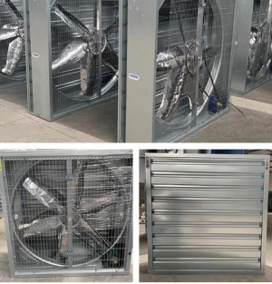 Large airflow industrial exhaust fan with ventilation system cooling box fan