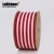 Import LaRibbons 16 19 25 38mm Red White and Black Striped Grosgrain Ribbon for Gift Packaging from China
