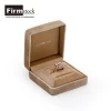 Latest Design Velvet Ring Insert Beige Wholesale Custom Logo Wedding Jewelry Packaging Box