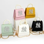 latest New York cute pearl handbags and shiny wallets in 2021 Pu Crossbody Shoulder Bags Ny  designer handbags famous brands