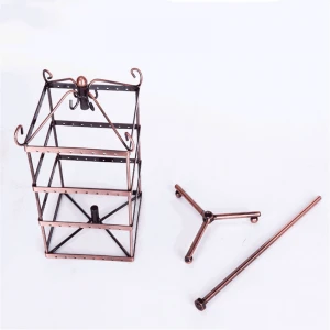 LC Rotating Iron Frame Custom Wholesale Best Selling Hot Chinese Products Jewelry Display Stand