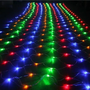 LED Fairy Lights Fishing Net Mesh String Xmas Party Wedding Christmas Lights Outdoor Decoration Holiday Lighting