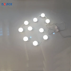 LED professional lighting LED mirror lamps, 10pcs mini bulb connecting to a string