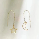 Lerca Hot sale 18K Gold Earring Wire with AU750 solid gold charming Jewelry for party/gift