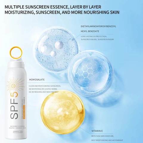 Light Weight Oil Free Sunscreen Effective Protection Waterproof Sweatproof Sunscreen For The Skin