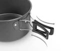 Lightweight Compact Aluminum Non-stick Camping Portable Cookware Pot Set Mess Kit For Outdoor Camping Backpacking Hiking Picnic