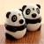 Import Lovely cartoon  National Treasure Panda Automatic Toothpick Tube creative home press induction plastic toothpick bottle from China