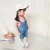 Import Lovely casual style girl two suits with t-shirt and jeans rompers from China
