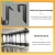 Import Lucky Factory New Style Metal Punching Tube Ceramic Sample Rack Adjustable Size Wall Mounted Perforated Tube Tile Display Stand from China