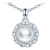 Import Luxury Design Shell Bead Pendant 925 Sterling Silver Pearl Necklace from China