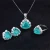Import Luxury  Gemstone Earrings/Pendant/Necklace/Ring Wedding Jewelry Sets Wholesale Wedding Party Christmas Gifts from China