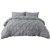 Luxury handmade modern style poly cotton double duvet cover with  manual twist point