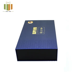 Luxury magnetic cardboard gift packaging custom paper tea box wholesale tea packaging